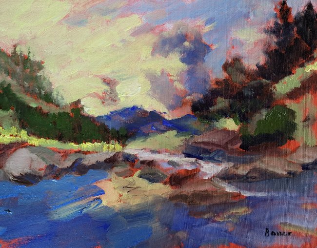 Mountain Landscape with Stream