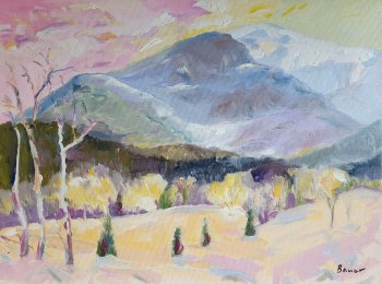 Mountains with Aspen in October