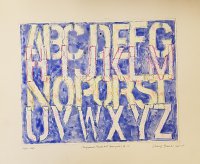 Compressed Alphabet Monoprint No. 10