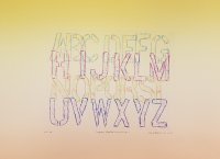 Compressed Alphabet Monoprint No. 11