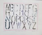 Compressed Alphabet Monoprint No. 5