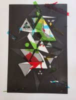 Triangles on Point with Chine Colle