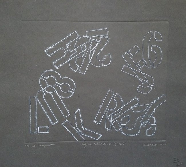 Only Some Letters on Black No. 2 (ghost)