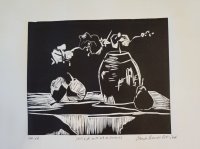 Still Life with White Orchids