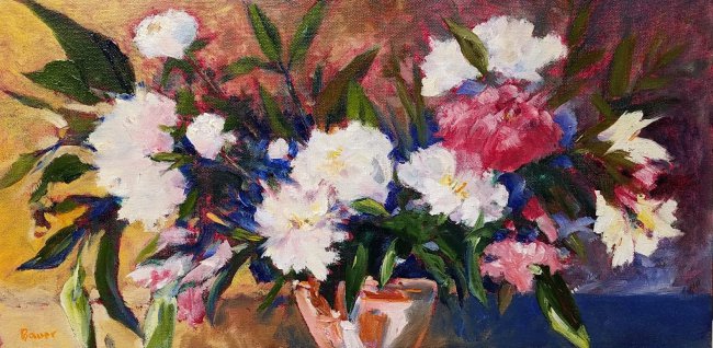 Peonies and Freesia