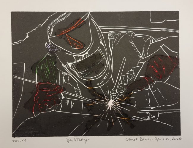 Man Welding