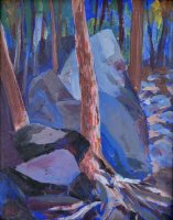 View to Rocks (Lake Three, Island Campsite, Boundary  Waters)