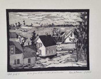 View from Ambrust Hill, Vinalhaven, State proof I