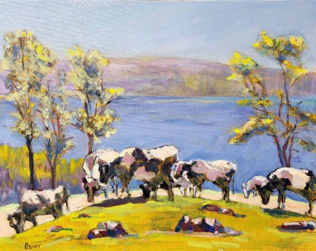 Seven Cows above the Wisconsin River (finish)