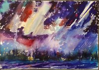 Smoky Lake Midnight plein air