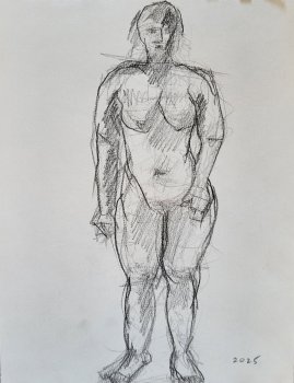 Standing Female Nude - Twenty minute pose