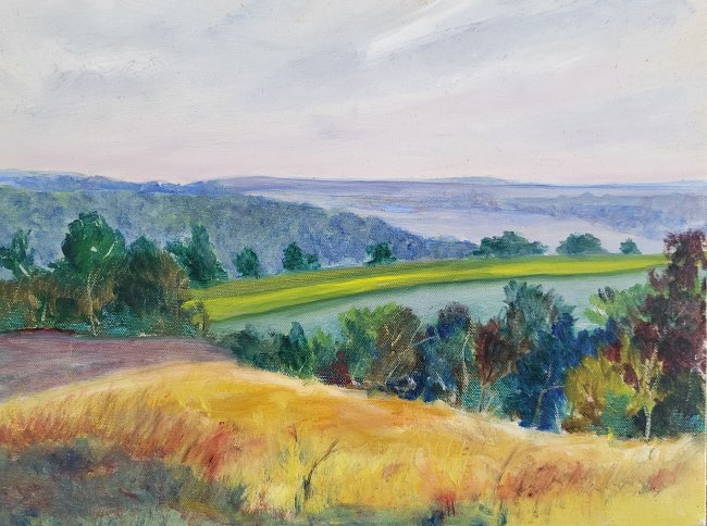 View Toward Blanchardville, Sunday Afternoon