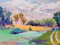 View to the South (reworked 2024 from My Driveway in Shadow 1991)