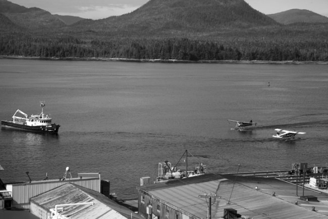 Outside view from studio