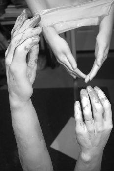 Hands together